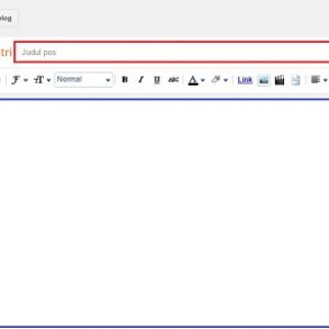 Cara Posting Artikel Baru di Blogspot