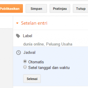 Cara Membuat Jadwal Update Artikel Blog Di Blogger