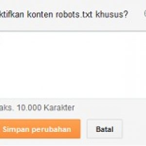 Cara Setting robot.txt dan Header Robot di Blogspot