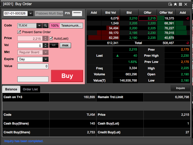 gambar saham online