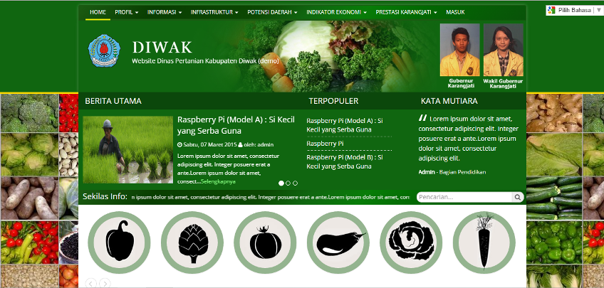 Website Pertanian