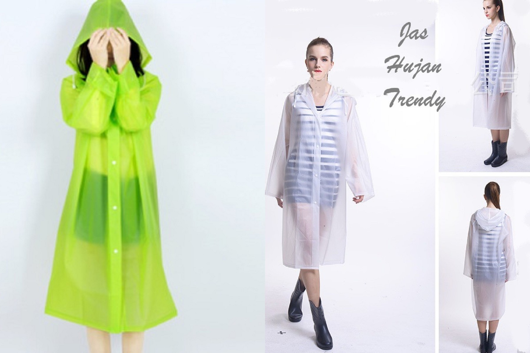  jas hujan wanita fashionable