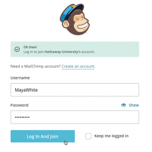 Login mail chimp