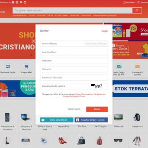 Pembuatan akun shoppee jualan